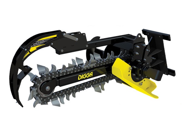 Trancheuse de sol DIGGA BIGFOOT profondeur max 900mm - largeur de tranchée 100mm  - BFT000013