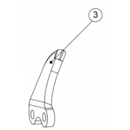 DENT LATERALE GAUCHE POUR CHAINE DE TRANCHEUSE DIGGA TYPE DIGGATAC 1,654'' - TDL