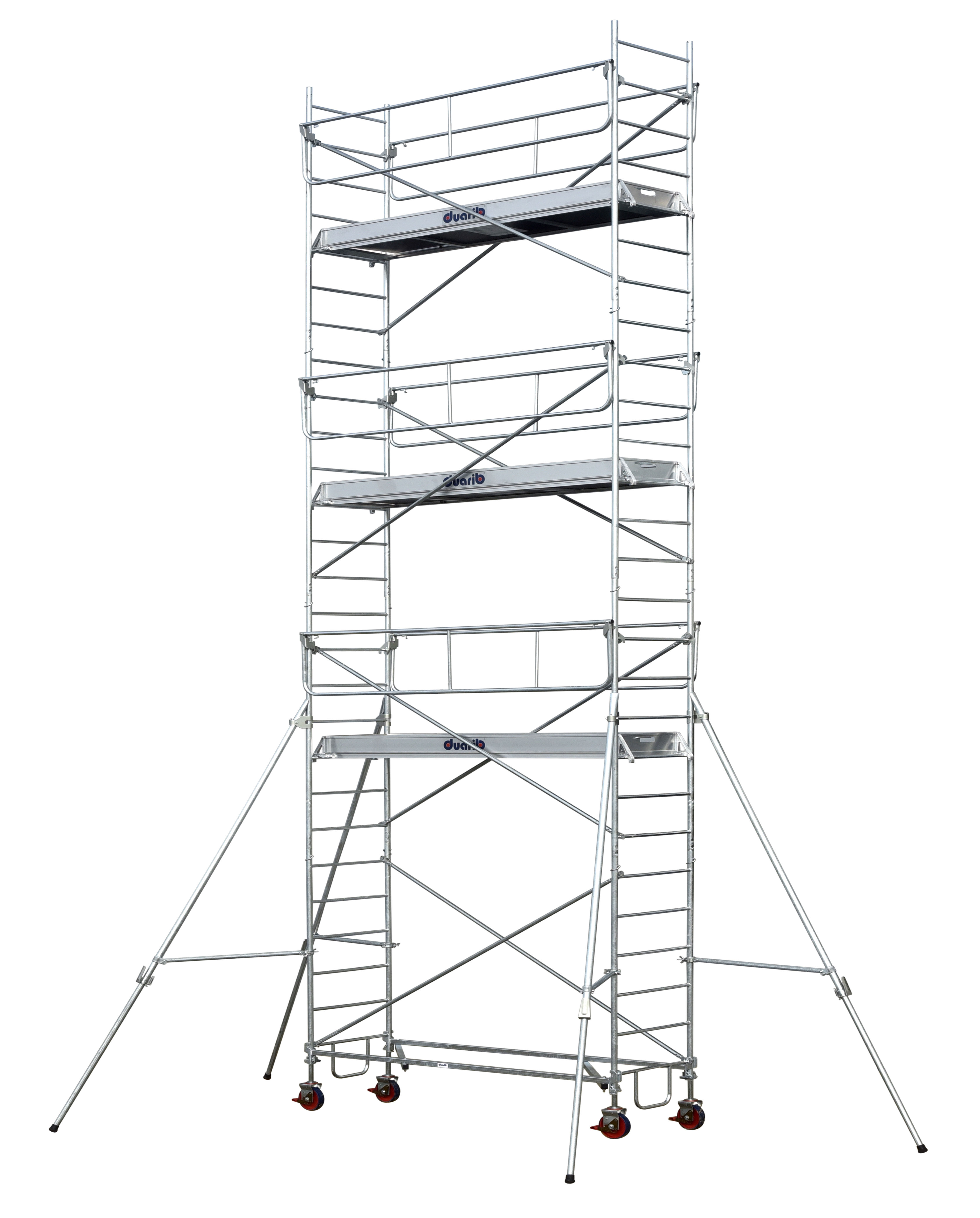 Echafaudage roulant acier DUARIB ROLLSTAR 295 hauteur travail 12m10 - 8330102