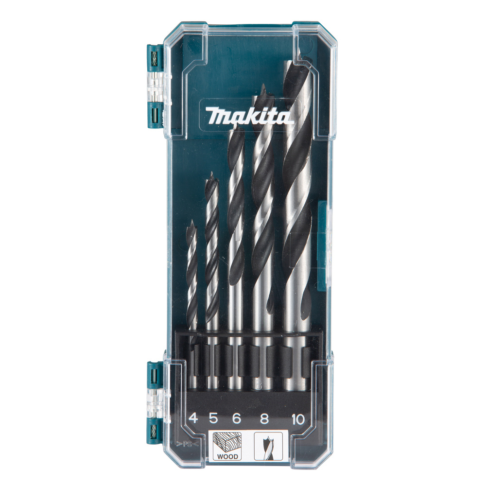 COFFRET 5 FORETS BOIS CYLINDRIQUES MAKITA - D72861