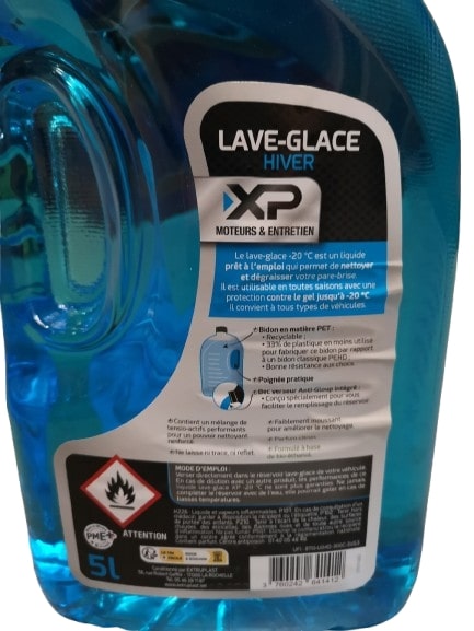 Bidon de lave glace hiver 5 litres XP