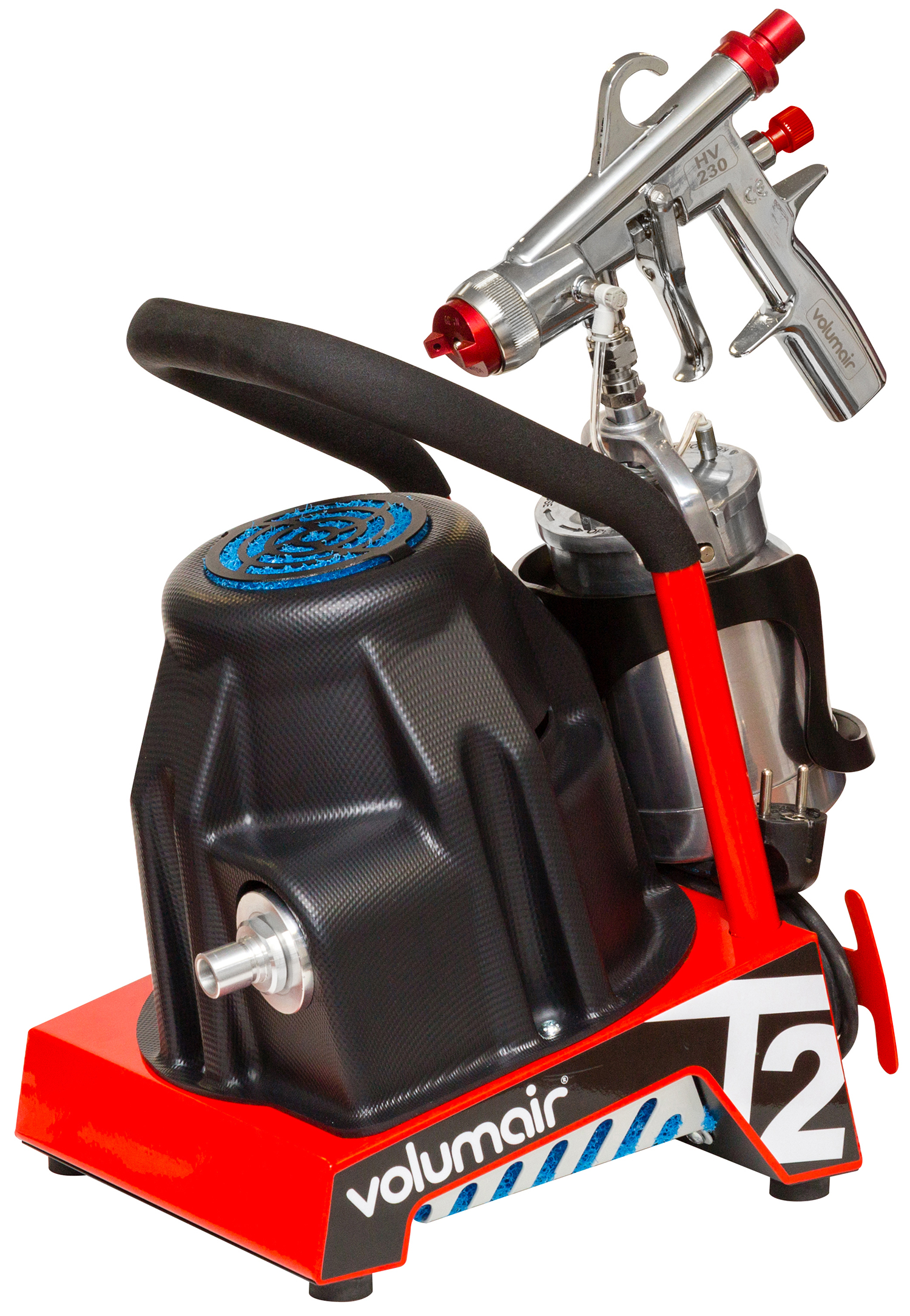 Pistolet basse pression groupe EOLE pour laques vernis et primaires EUROMAIR T2 + HV230 30950