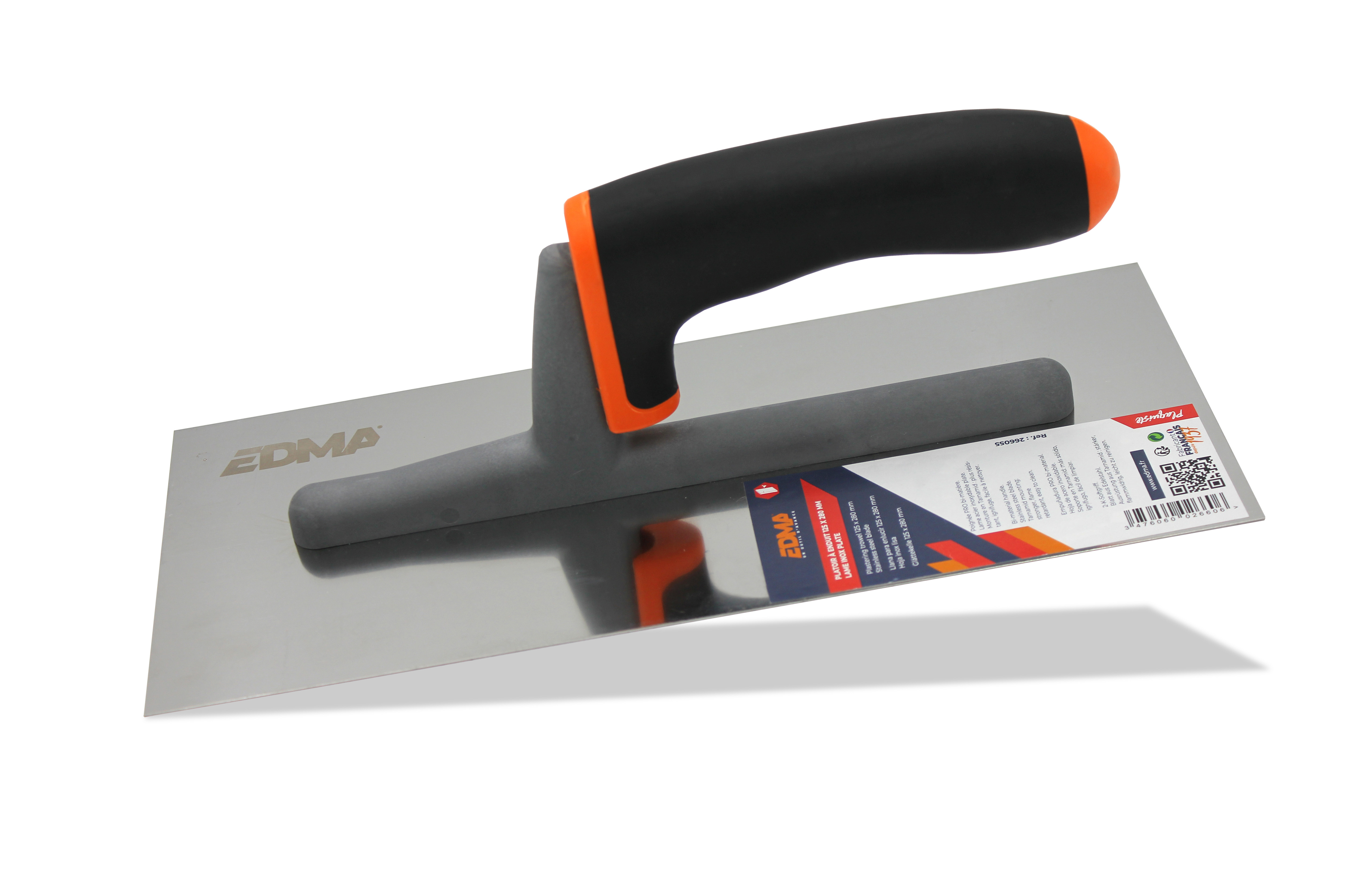 PLATOIR À ENDUIT LAME INOX PLATE - EDMA - 266055