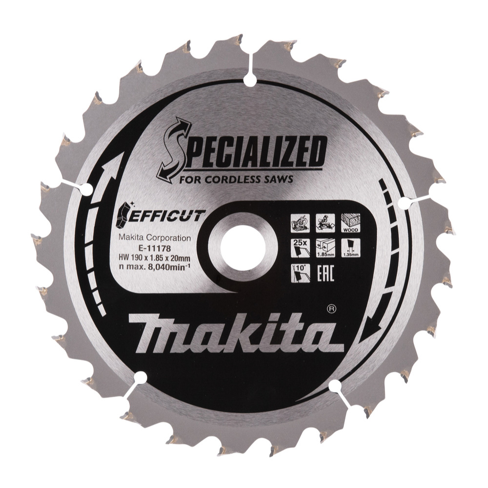 LAME EFFICUT BOIS 190x20MM 25D MAKITA - E11178