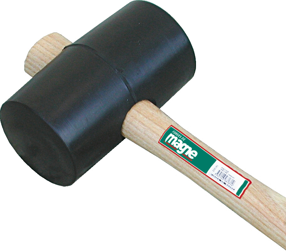 MAILLET CAOUTCHOUC DUR 450GR Ø65 EMMANCHE FRENE FORGES DE MAGNE - 321765