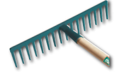 RÂTEAU À BITUME - douille standard 16 DENTS FORGES DE MAGNE ( sans manche) - 356240