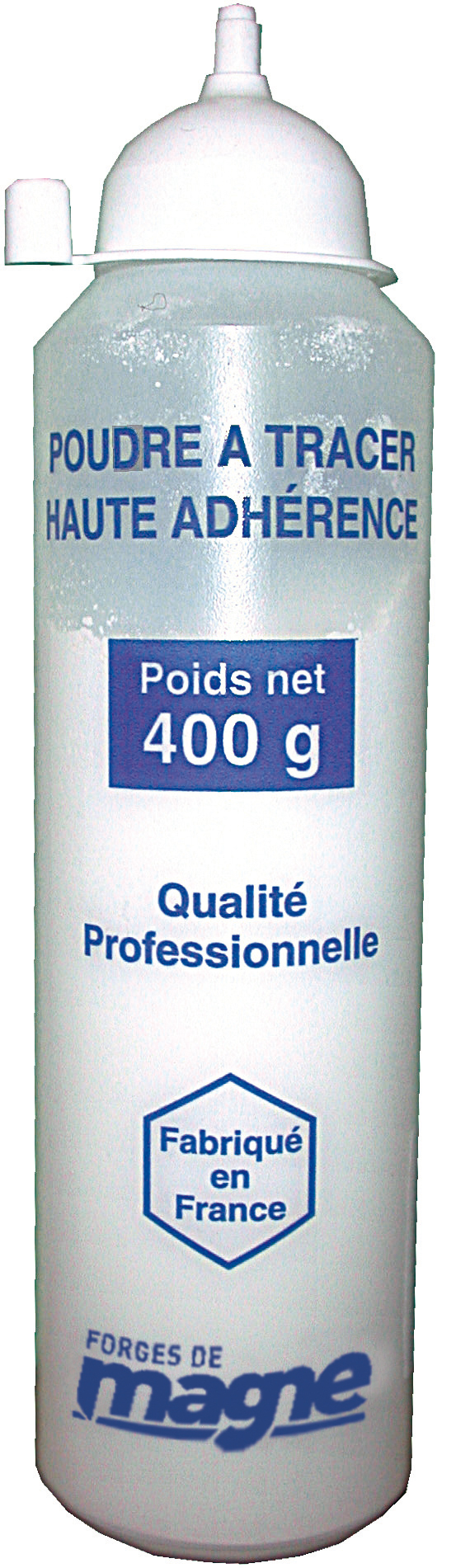 POUDRE À TRACER BLANCHE (FLACON DE 400GR) HAUTE ADHERENCE FORGES DE MAGNE - 388052