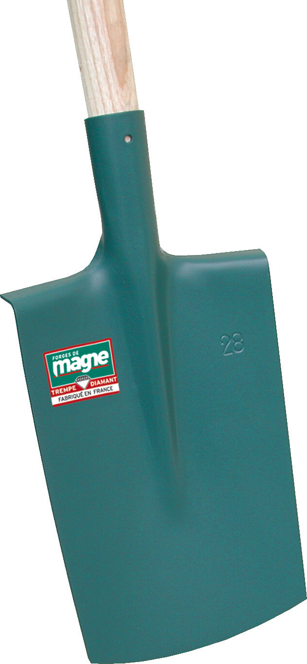 BECHE STANDARD À REBORDS 28CM EMMANCHE BEQUILLE 95 FORGES DE MAGNE - 539282