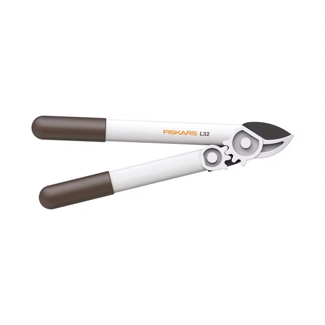 Coupe branches White L32 à crémaillère et à enclume, 39,5 cm - Ø 35 mm - Manches fibre FISKARS - 1026930
