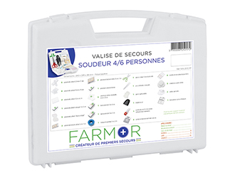 VALISE DE SECOURS FARMOR SOUDEUR 4/6 PERSONNES-SOU2570PP