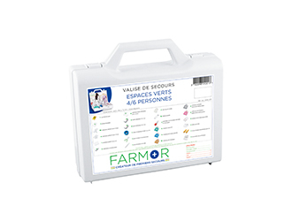 Valise de secours 4-6 personnes gamme espaces verts FARMOR - VAL2645VER