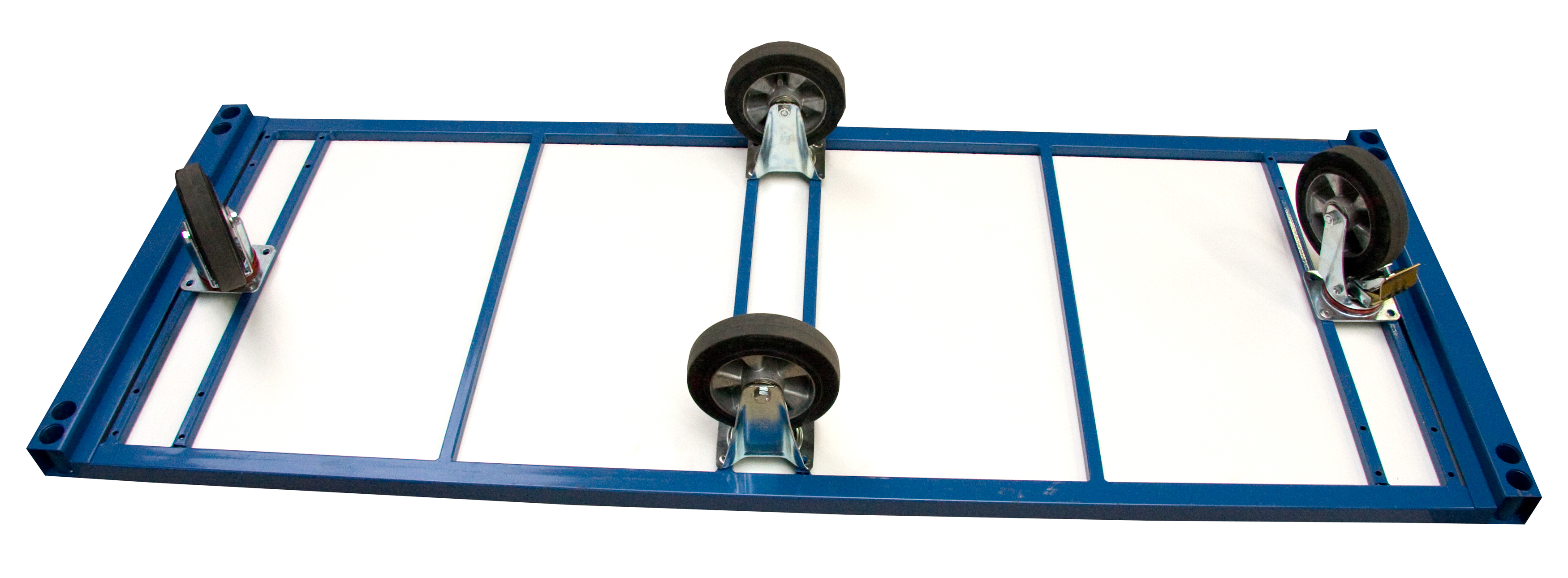 Chariot 1200 kg 2000 x 800 mm plateau nu roues losange FIMM - 800007217