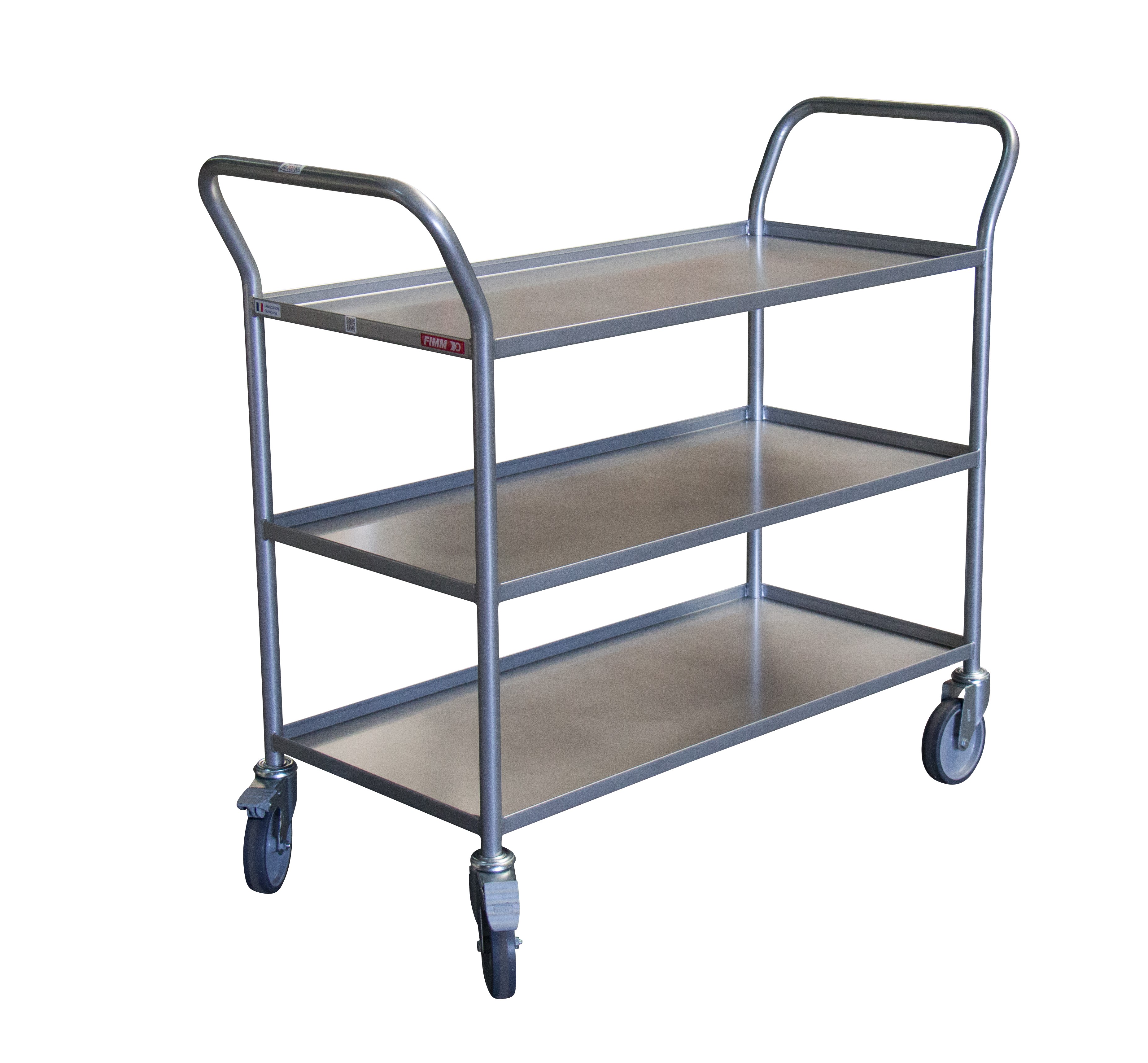Desserte 200 kg 3 plateaux 935x435 mm tôle FIMM - 880009547