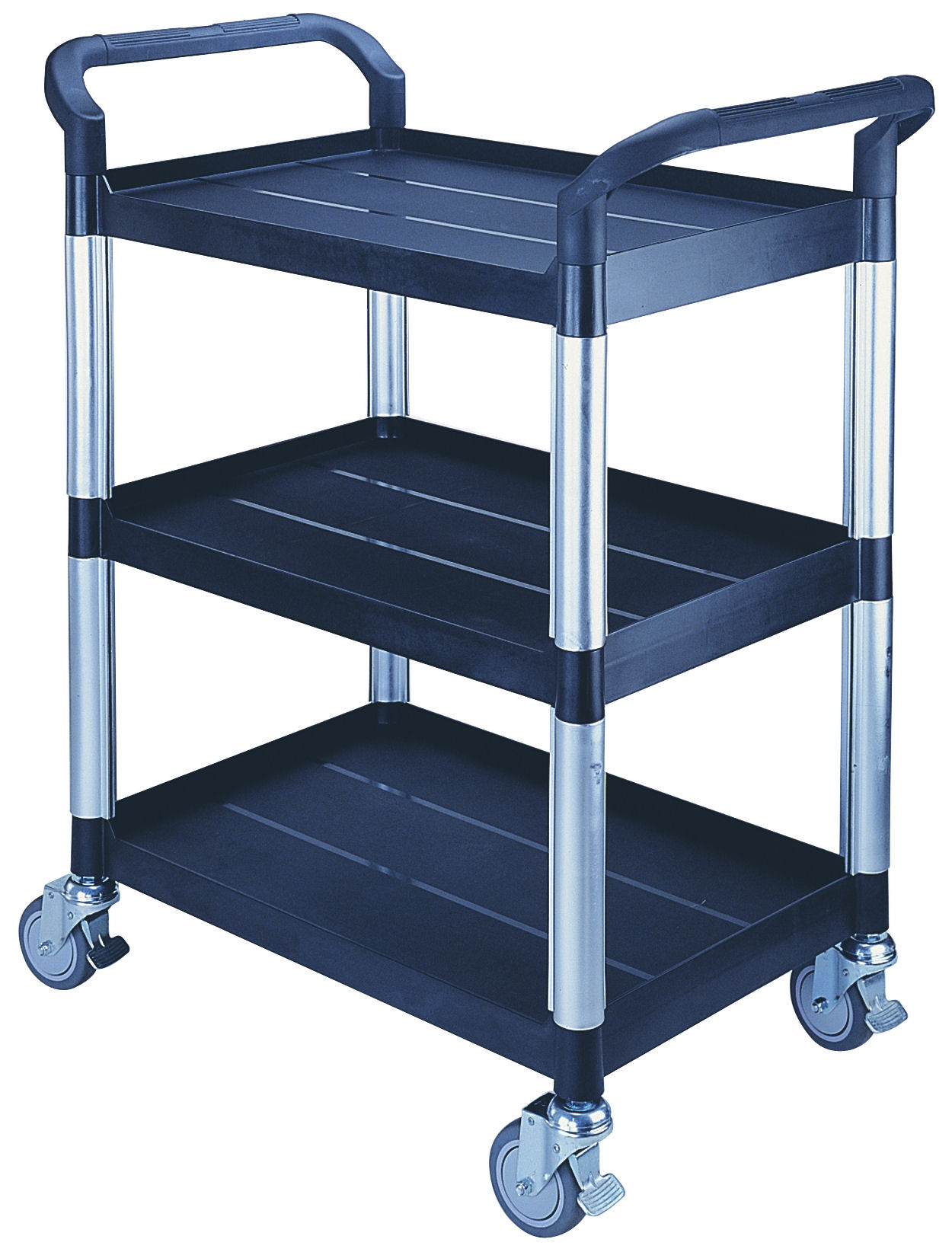 Desserte 250 kg alu 3 plateaux 680x450 mm plastique FIMM - 885007669