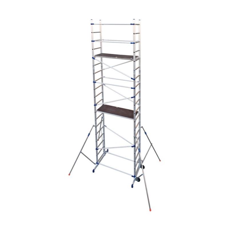 Echafaudage aluminium FACAL hauteur de travail 6.46 m CLICCLAC
