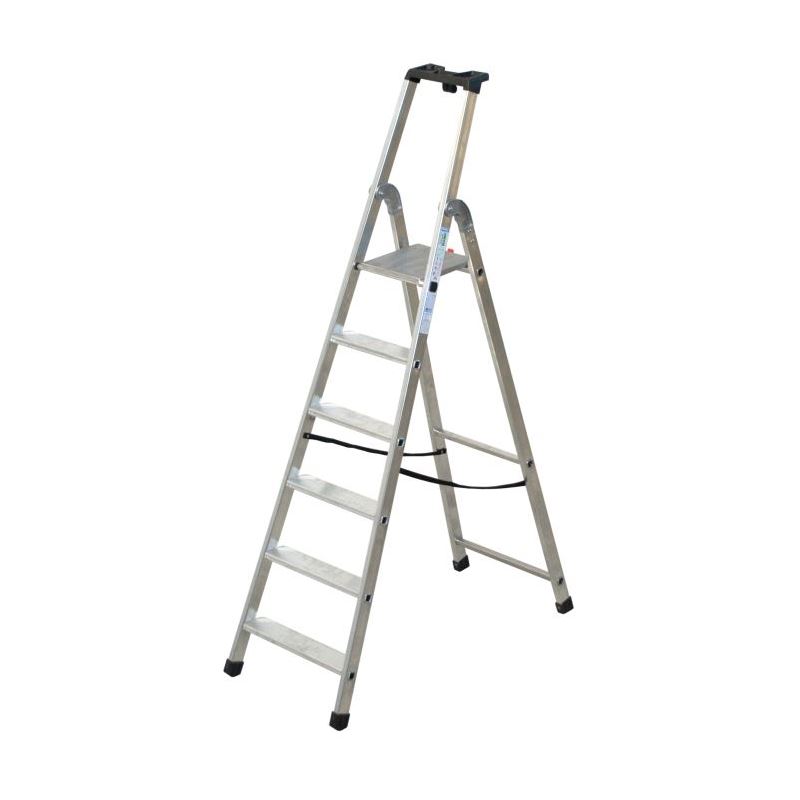 Escabeau professionnel FACAL QUADRA 6 marches hauteur de travail 3,16 m - Q50/6