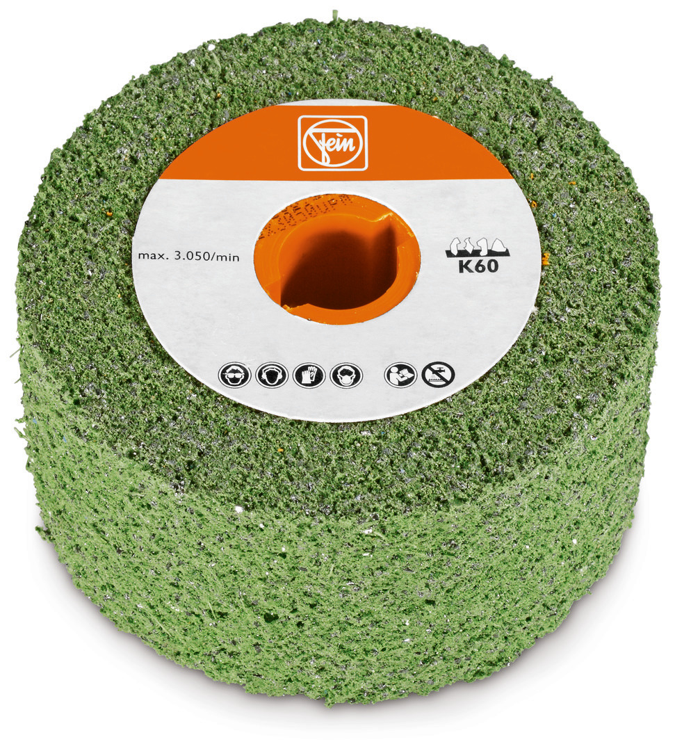 Roue à poncer élastique alésage 19mm - D100x50mm - Grain 60 FEIN - 63721054010