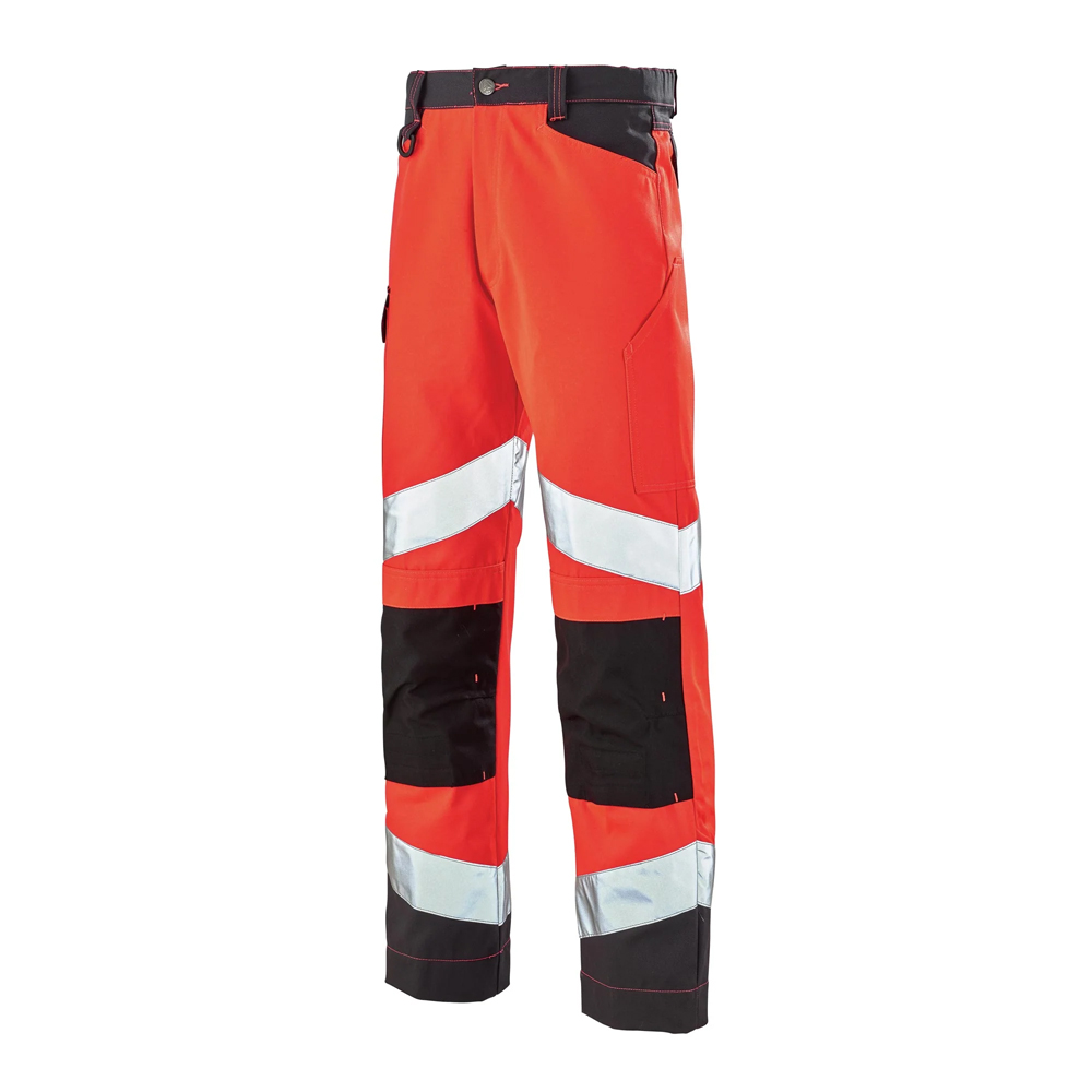 Pantalon Rouge Fluo/Gris Charcoal FLUO TECH - taille L - CEPOVETT - 22-9082-8267-2235-3