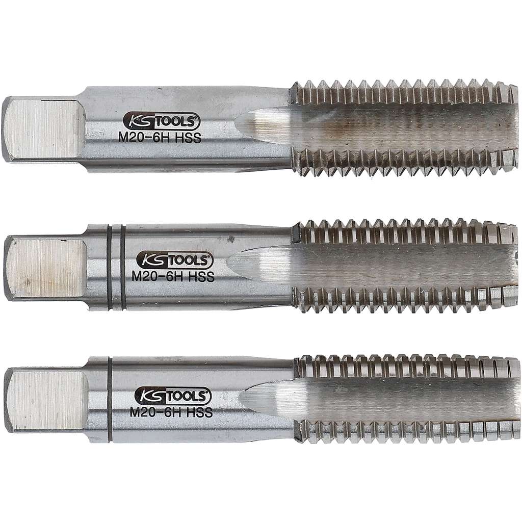 Jeu de 3 tarauds à main HSS M24 x 3,0 KS TOOLS - 331.0240