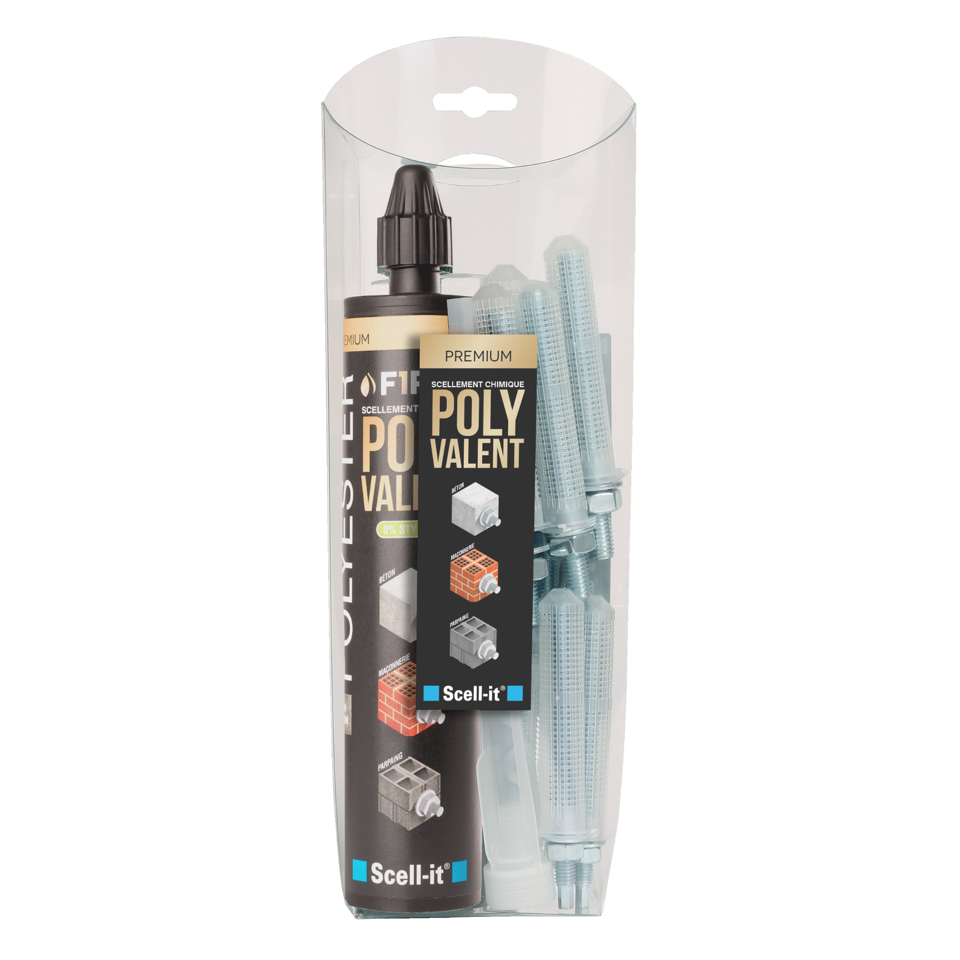 1 kit de fixation lavabo - SCELL-IT - FS300