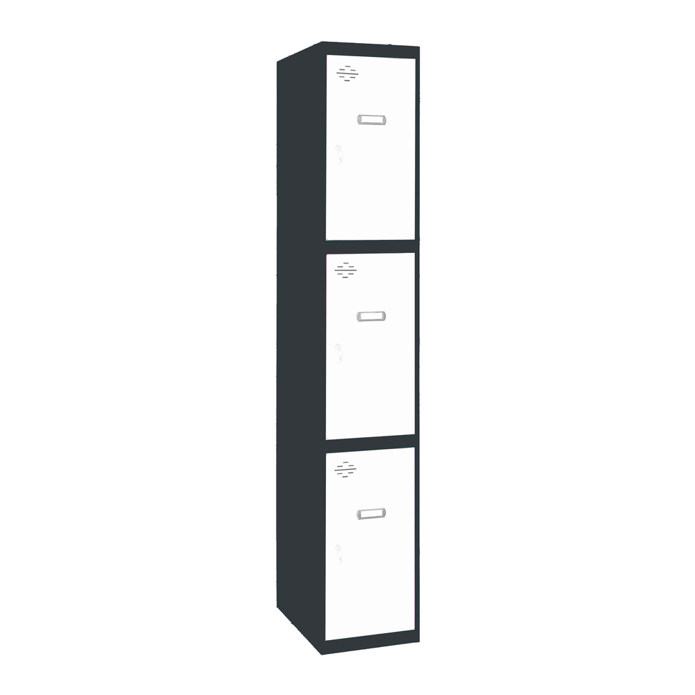 Vestiaire métallique monté 1800x400x500 - Anthracite/Bleu - SIMON RACK - 8425437105500