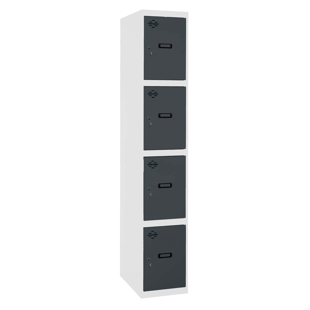 Vestiaire métallique 1800x300x500 - Bleu/Anthracite - SIMON RACK - 8425437108235