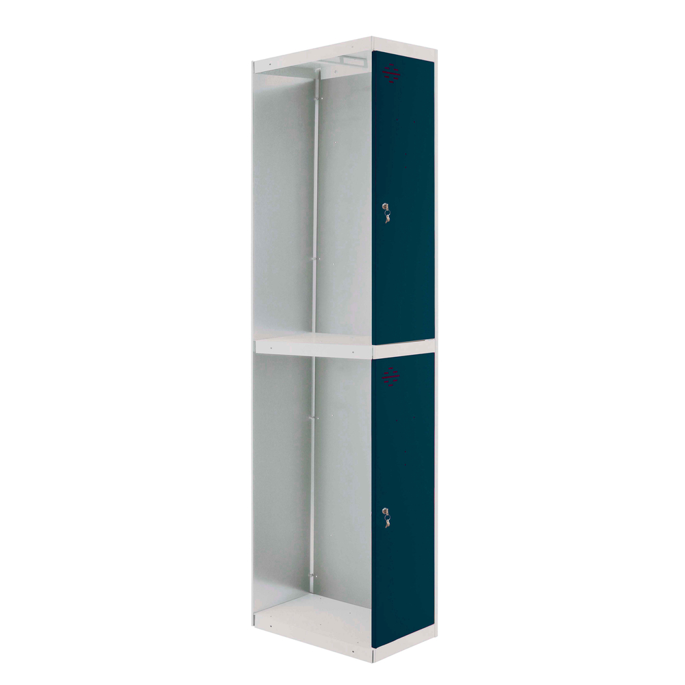 Vestiaire métallique 1800x300x500 - Bleu/Anthracite - SIMON RACK - 8425437108167