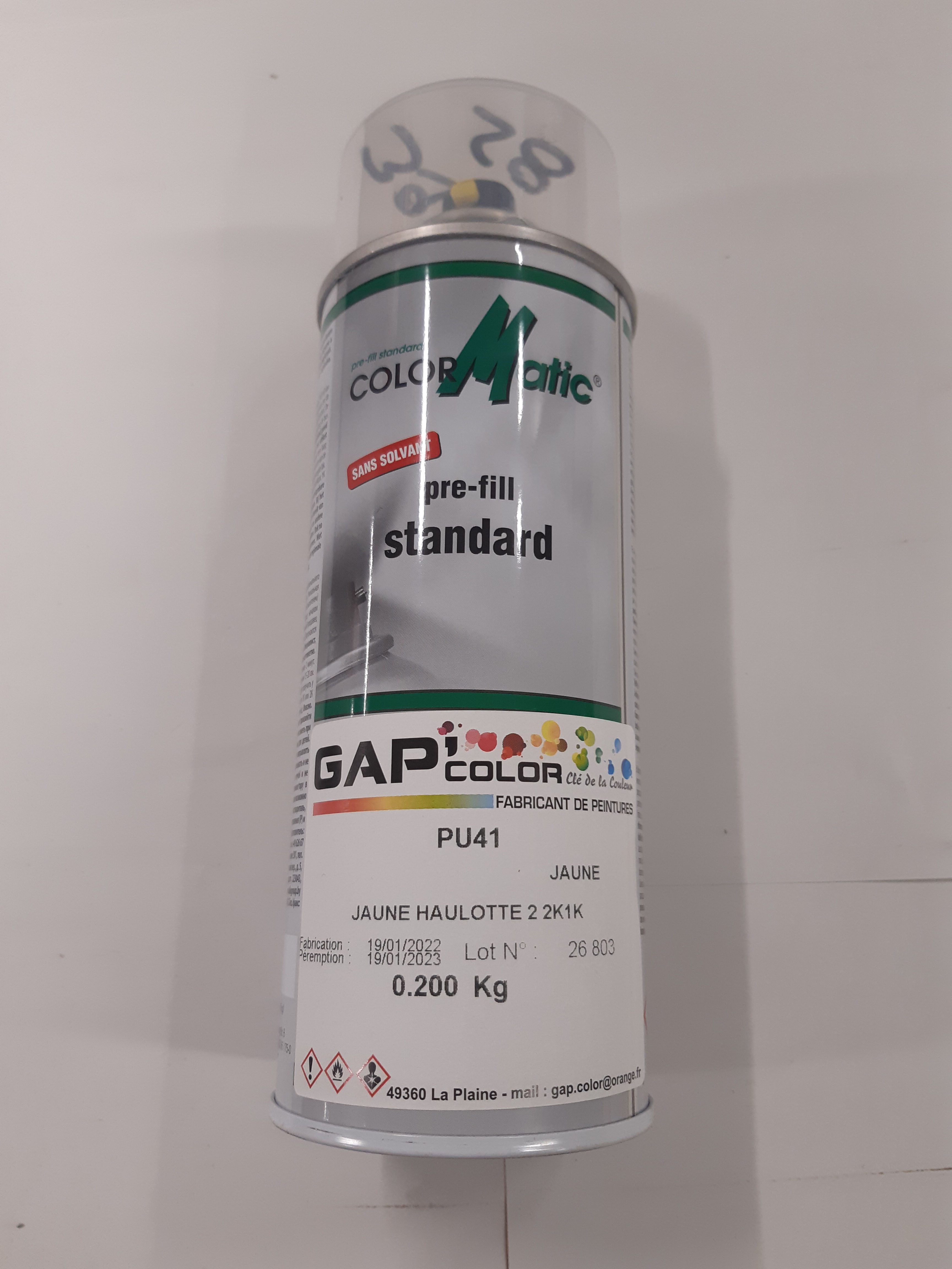 AEROSOL PU41 2K1K JAUNE HAULOTTE 2 400ML