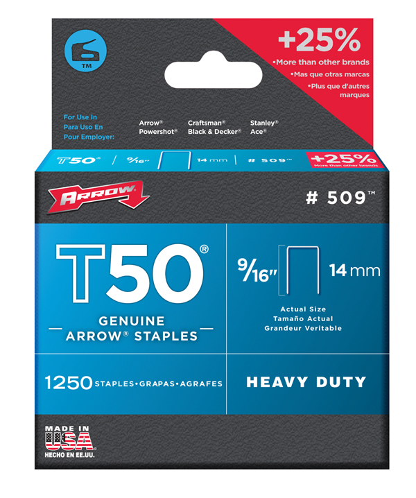 Agrafes T50 - 14mm - bte de 1250 VINMER - 031005