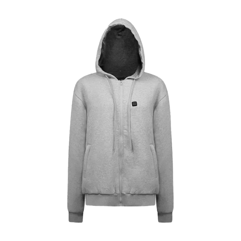 Sweat HOODIE  ZIPPE HV18 chauffant gris - G-HEAT - HV18