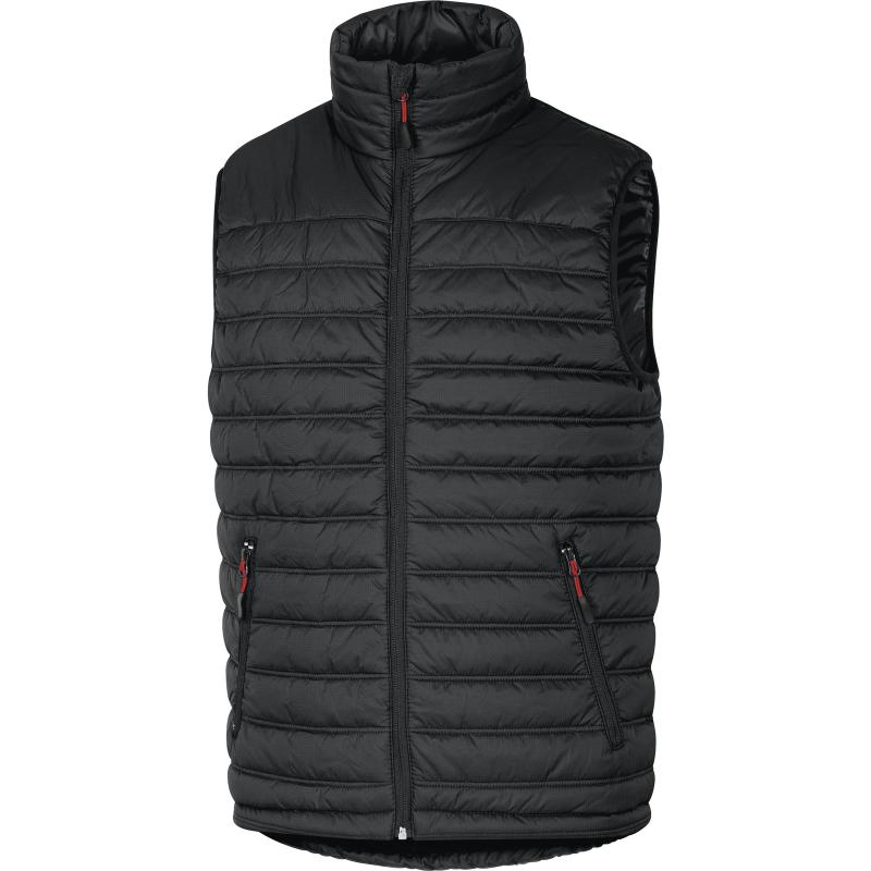 GILET DOUDOUNE DELTA PLUS POLYAMIDE RIPSTOP ENDUIT PU NOIR ROUGE - GDOONNR0