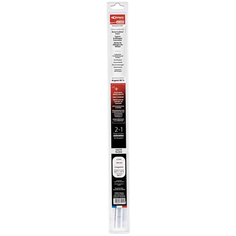 BAGUETTES DE BRASURE FOURRÉES 56% D’ARGENT - EXPRESS - GE356EE