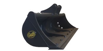 Godet de curage GEITH 1500mm avec contrelame boulonnée GEITH pour coupleur ou attache rapide QR50- G06R1500QR50