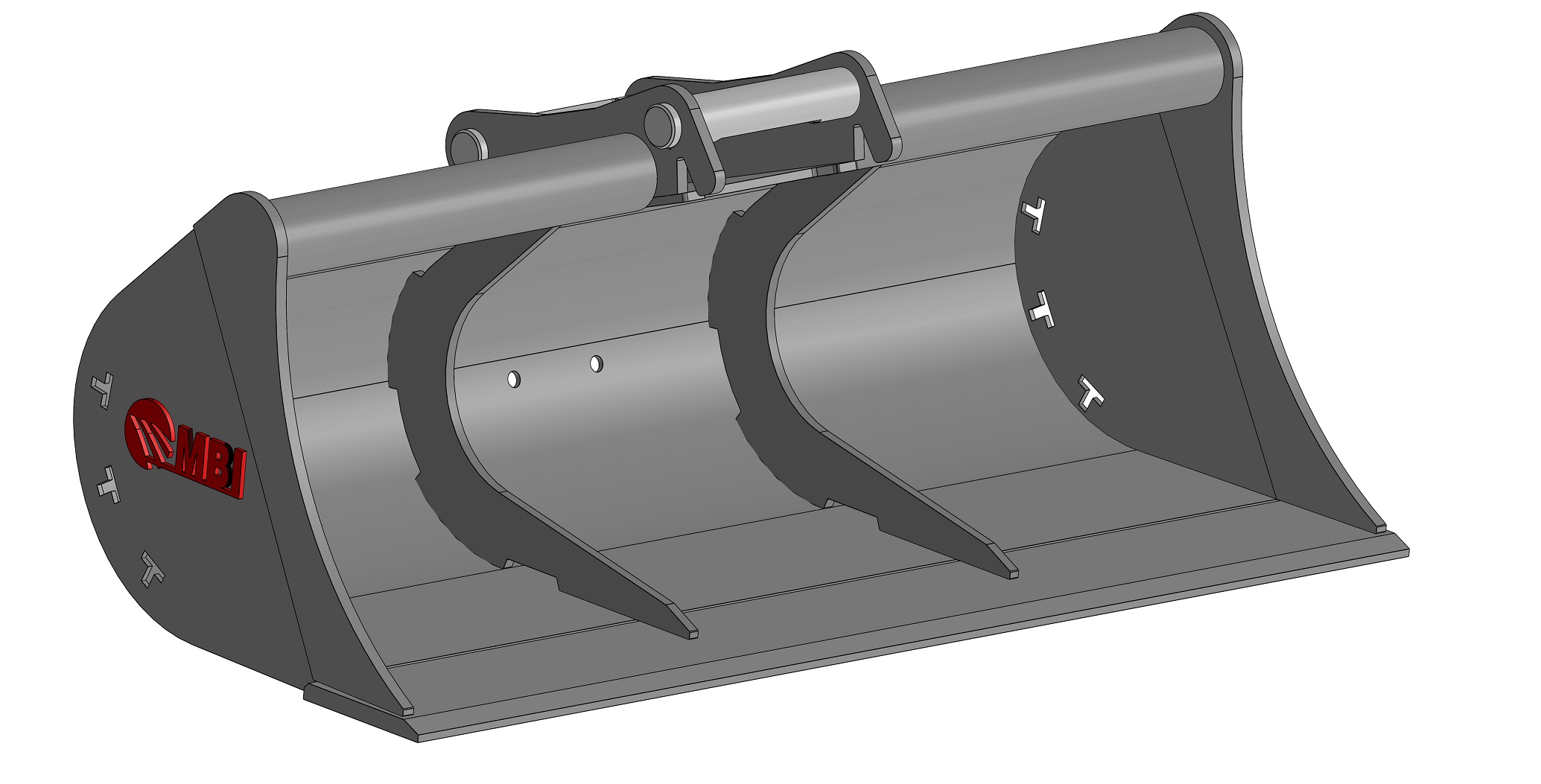 Godet Curage MB50 Reprise CR50 1500mm lame lisse MBI - 4-6T - MB-41455901401