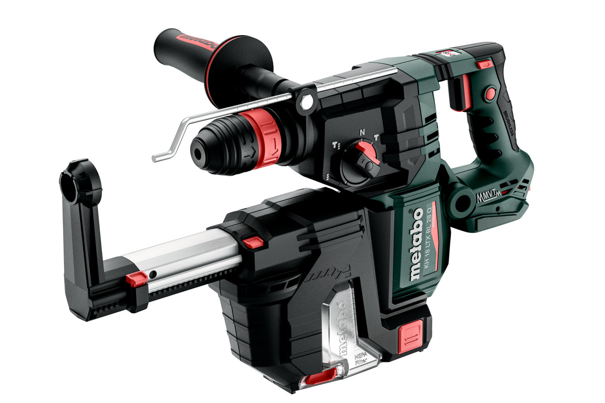 Marteau perforateur burineur 18 V KH 18 LTX 28 BL Quick + ISA 18 LTX 28 - METABO - 601715900