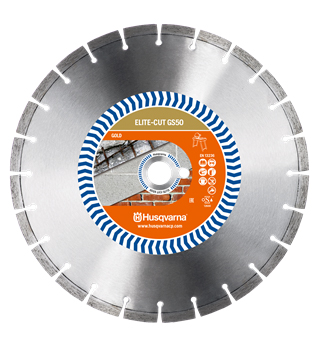 DISQUE DIAMANT HUSQVARNA ELITE CUT GS 50 Ø 500 AL 25,4 POUR SCIE SUR TABLE ET SCIE DE CARRELAGE- 579804160
