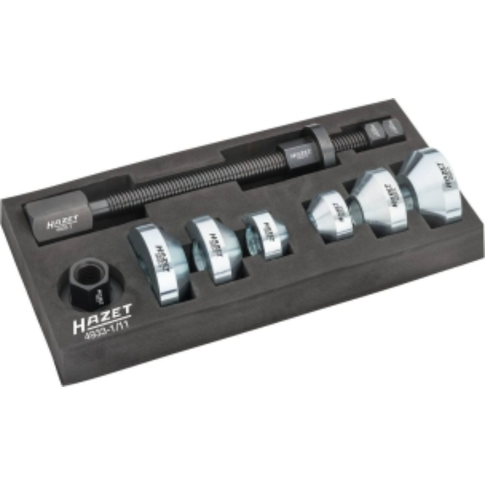 JEU D'EXTRACTEURS DE ROULEMENTS DE ROUES DOUBLES CÔNES · 11 PIÈCES - HAZET - HZ223022