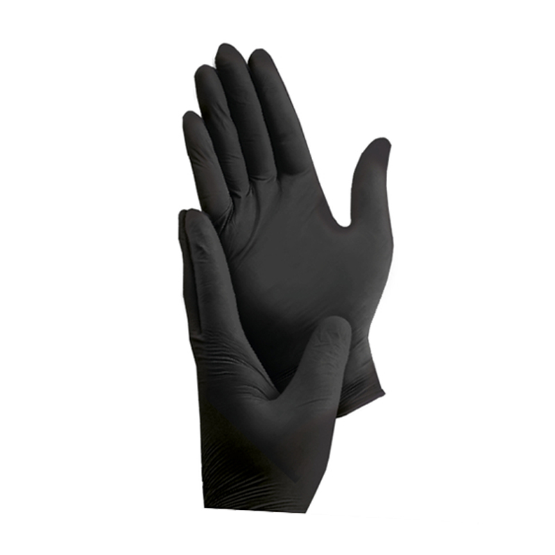 Gants usage court nitrile NOVA noir - Lot de 10 - PIP - 63-402