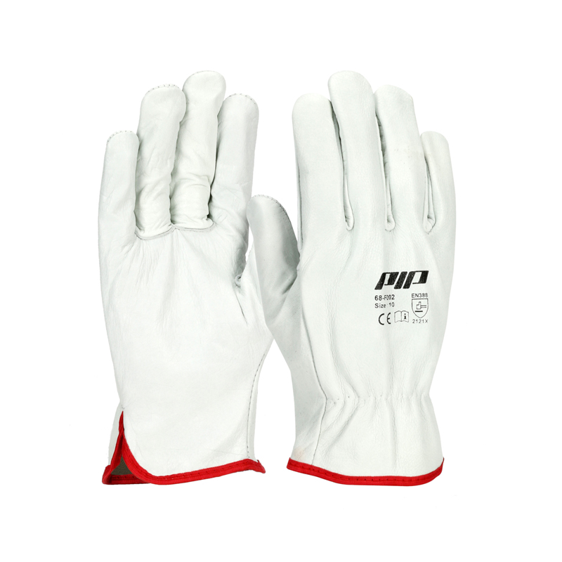 Gants de conduite en cuir de buffle Naturel - Lot de 12 - PIP - 68-F002