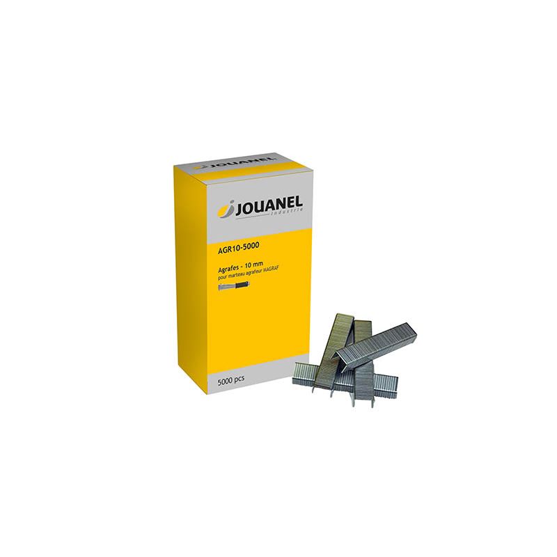BOÎTE 5000 AGRAFES 10 MM POUR MAGRAF - JOUANEL INDUSTRIE - AGR10-5000 BOÎTE 5000 AGRAFES 10 MM POUR MAGRAF - JOUANEL INDUSTRIE - AGR10-5000
