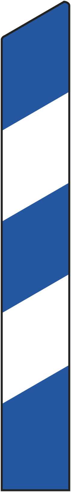 BALISE J13 250X1200 PROFILCL2 SIMPLE FAC - PBALJ132501200S