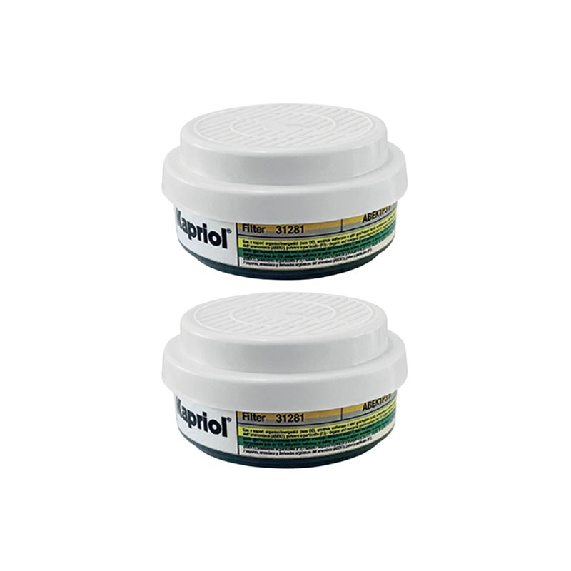 2 FILTRES POUR DEMI MASQUE TWIN FLY ABEK1P3 R - KAPRIOL - 31281
