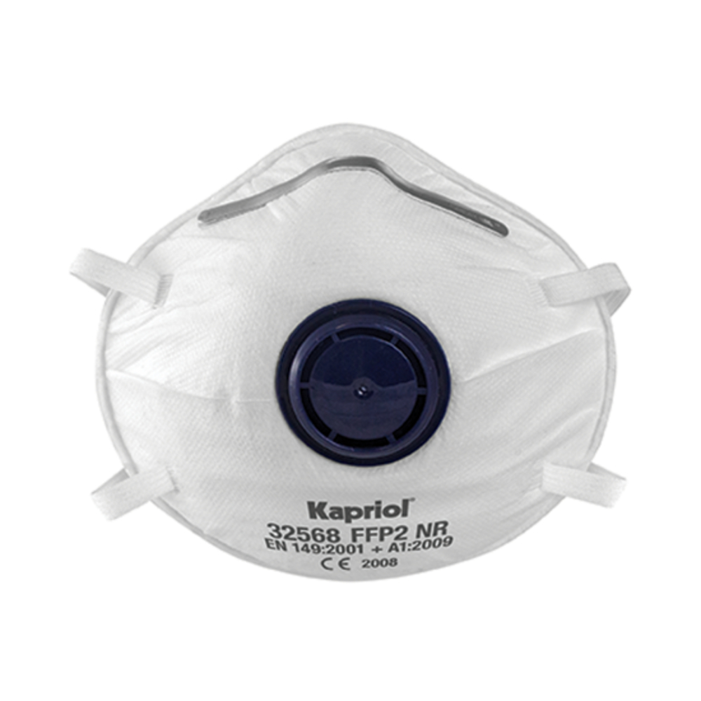 LOT DE 10 MASQUES FFP2 A/VALVE  - KAPRIOL - 32568