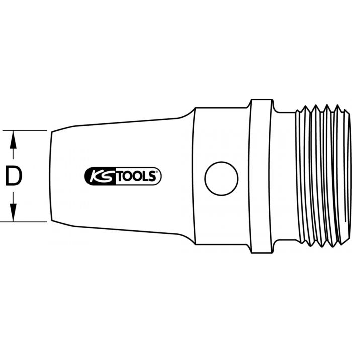 Découpe-joints à visser en acier, filetage M12, Ø 2 mm KSTOOLS - 1290102
