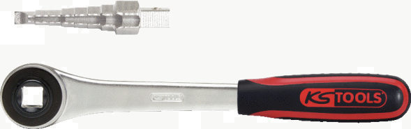 Clé de montage étagée avec cliquet, 7/8'' - 3/8'' - 2 pcs KS TOOLS - 130.3020