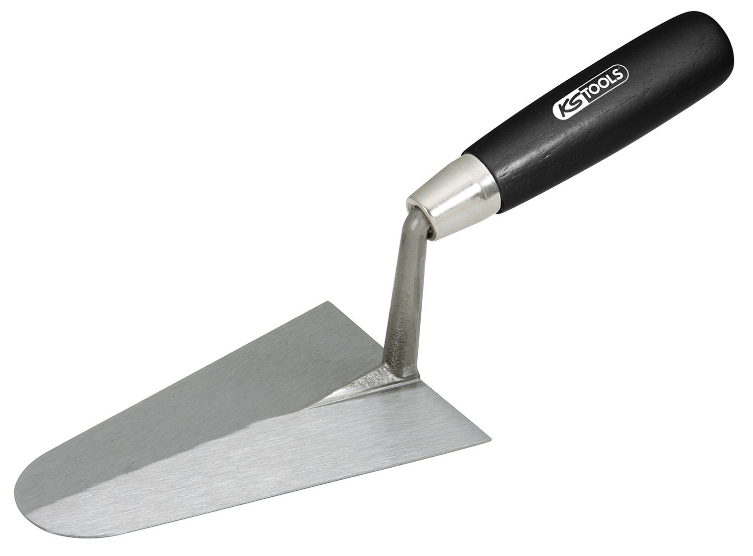 Truelle italienne ronde - lame acier - manche bois - 240 mm KS TOOLS - 144.0115