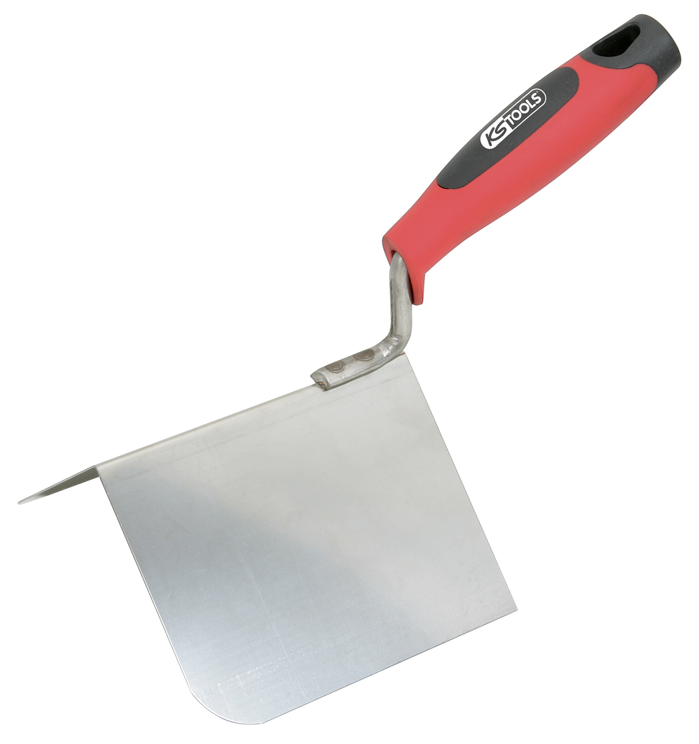 Truelle d'angle extérieur - lame flexible inox - manche bi-composant - 100x125mm KS TOOLS - 144.0242