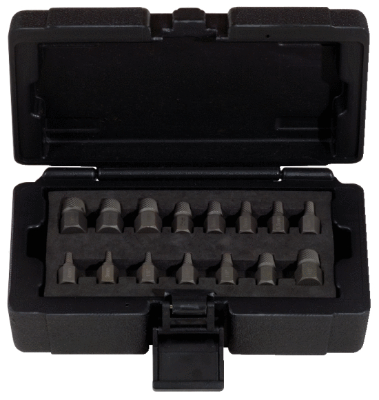 Module extracteur à spirales 15 pcs KS TOOLS - 150.1385