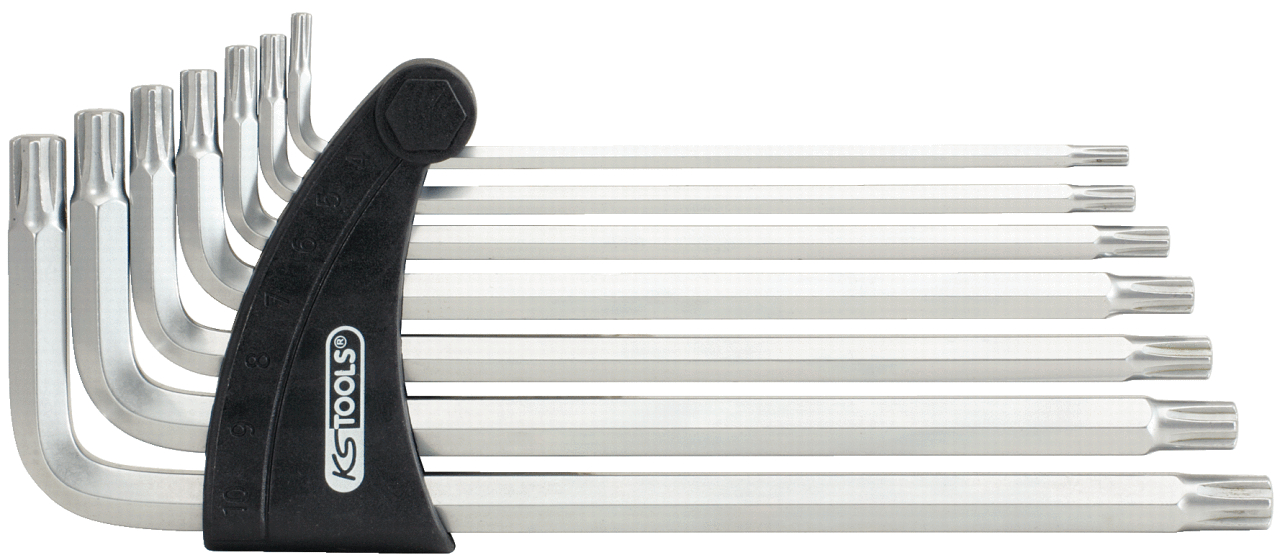 Jeu de 7 clés mâles RIBE® extra-longues, M4 à M10 KS TOOLS - 151.2450