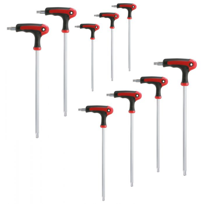 Jeu de 9 clés mâles TORX tête sphérique à poignée en T KSTOOLS - 151.8185